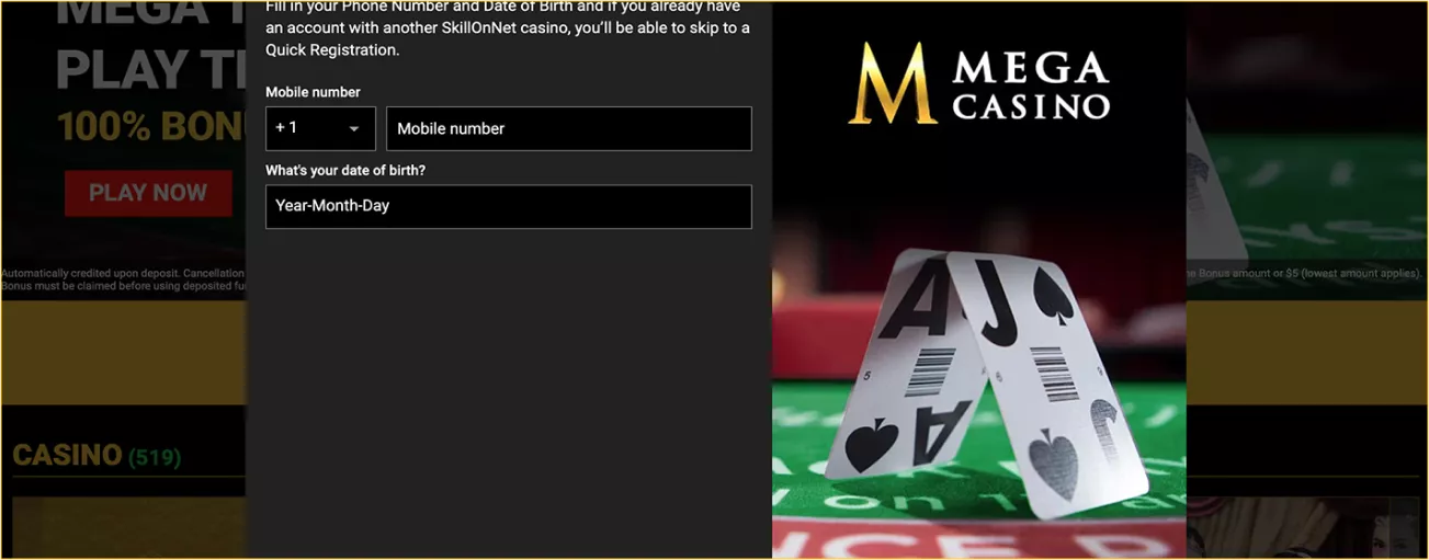 Your guide to logging in and registering at Mega Casino